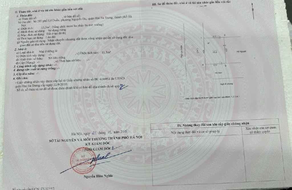 Bán nhà Lê Duẩn - diện tích 14m2 3 tầng - MẶT PHỐ KINH DOANH - giá 5,7 tỷ