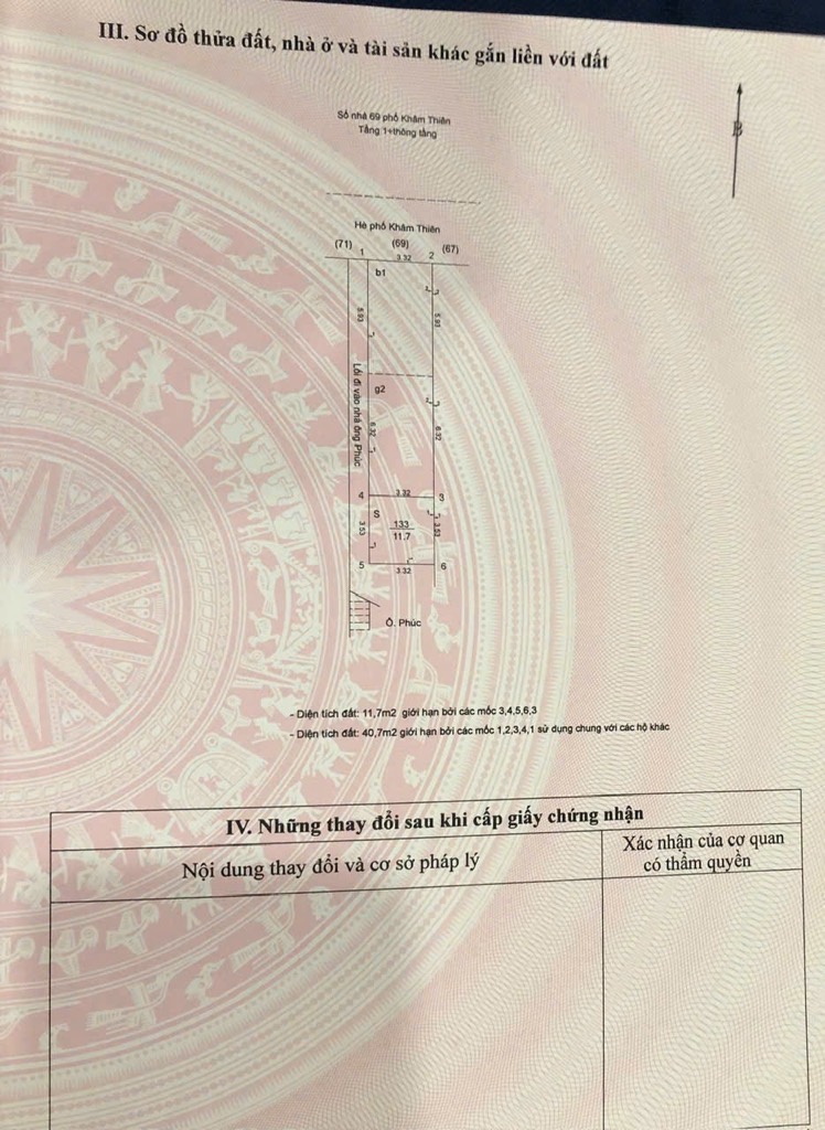 Bán nhà Khâm Thiên - diện tích 52.4m2 1 tầng - Lô góc 2 mặt thoáng - giá 14,8 tỷ