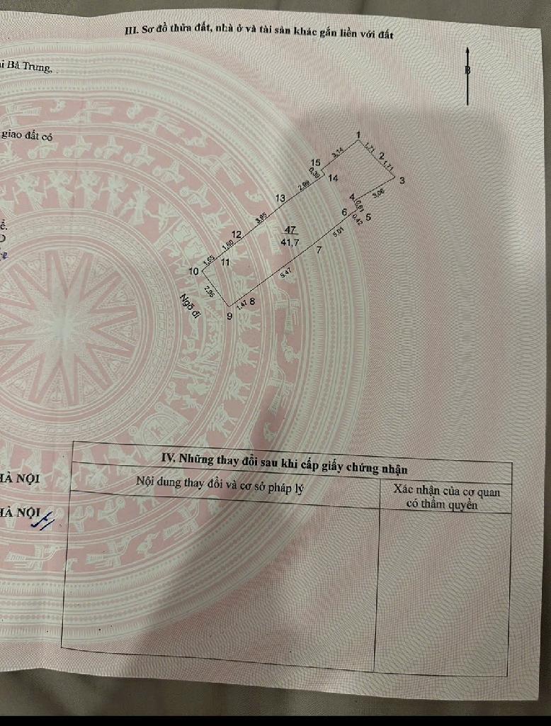 Bán nhà Nguyễn Khoái - diện tích 42m2 1 tầng - đất trống - giá 4,89 tỷ