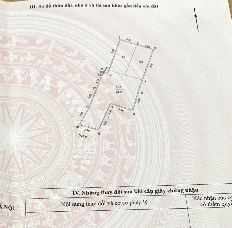 Bán nhà Đê Trần Khát Chân - diện tích 94,6m2 3 tầng - ô tô tránh - giá 23,6 tỷ