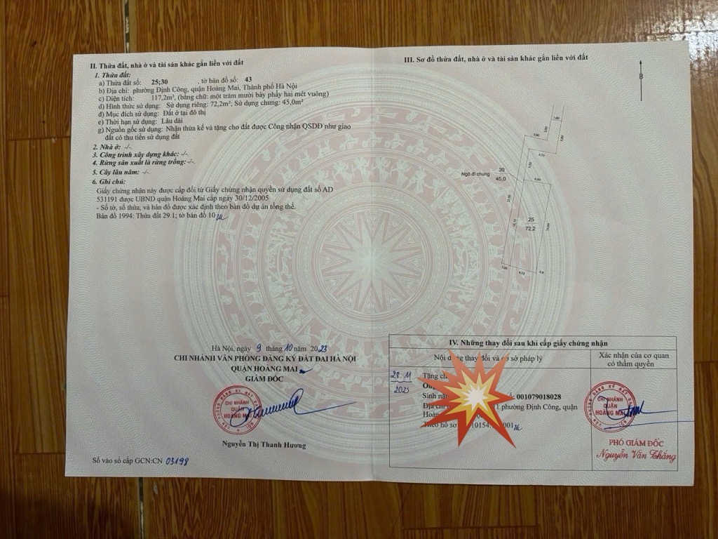 Bán nhà Định Công Thượng - diện tích 72.2m2 4 tầng - Nhà lô góc mới xây ở luôn - giá 8,6 tỷ