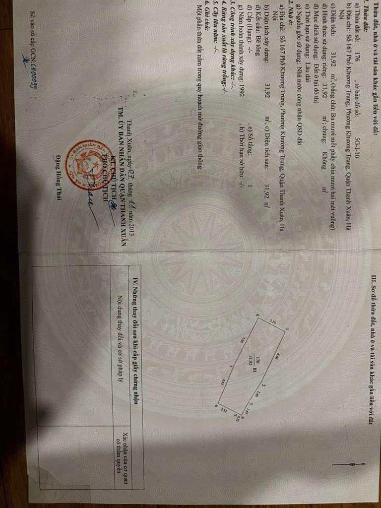 Bán nhà Khương Trung - diện tích 32m2 2 tầng - MẶT PHỐ KINH DOANH SẦM UẤT - giá 10,2 tỷ