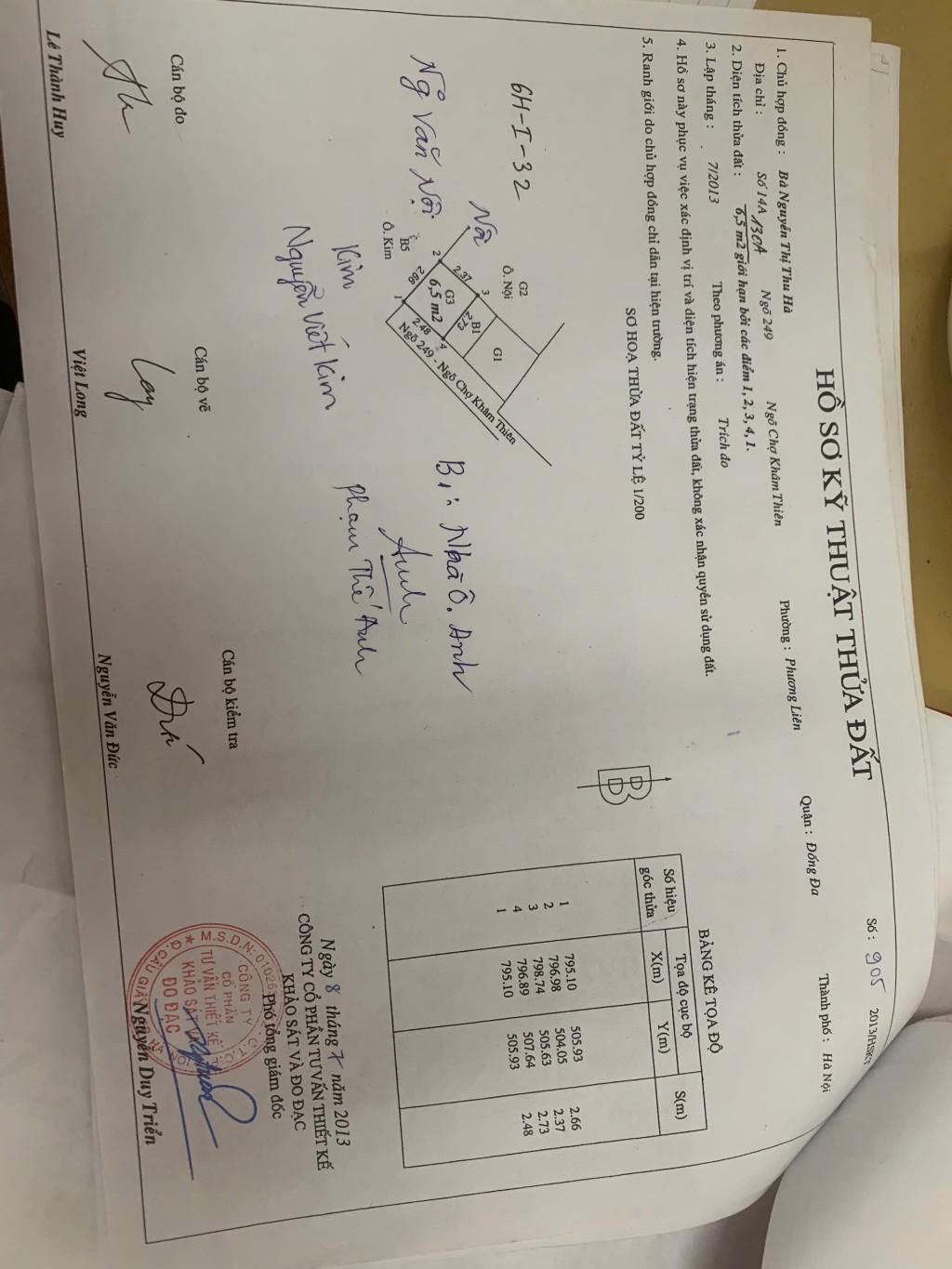 Bán nhà Chợ Khâm Thiên - diện tích 7m2 6 tầng - Nhà đẹp hiếm có - giá 1,5 tỷ