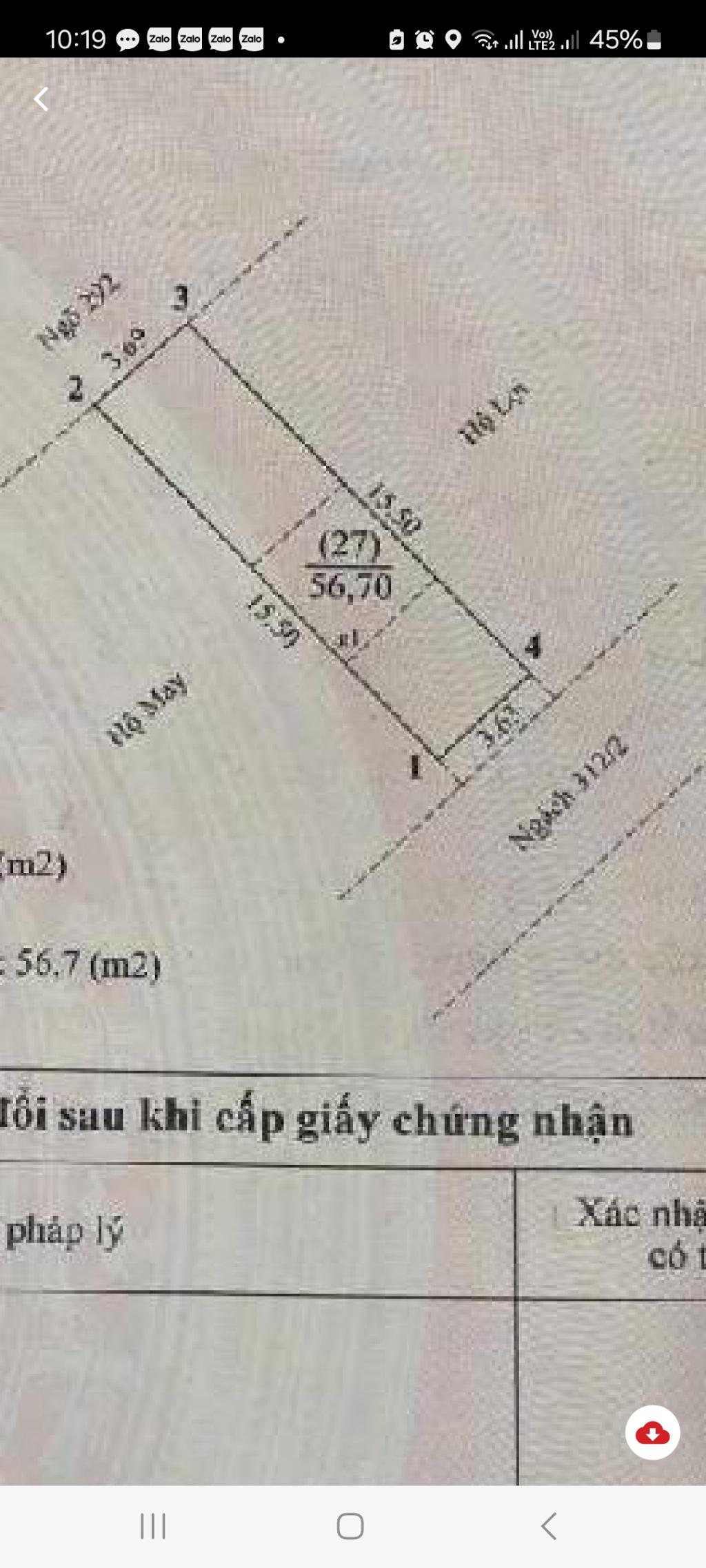 Bán nhà Kim Giang - diện tích 57m2 4 tầng - 2 mặt thoáng - giá 18,9 tỷ