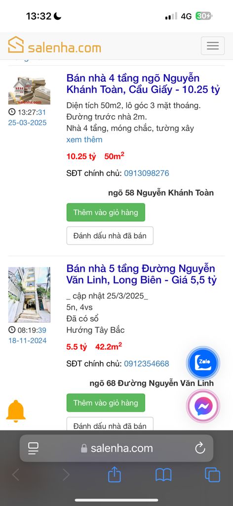 Bán nhà Thịnh Hào - diện tích 50m2 1 tầng - Nhà ngõ đi chung - giá 4,6 tỷ