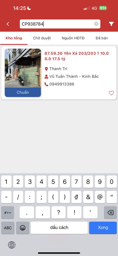 Bán nhà Thịnh Hào - diện tích 50m2 1 tầng - Nhà ngõ đi chung - giá 4,6 tỷ