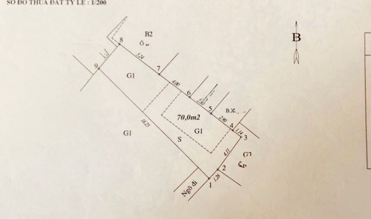 Bán nhà Định Công - diện tích 70m2 1 tầng - ô tô tránh - giá 5 tỷ