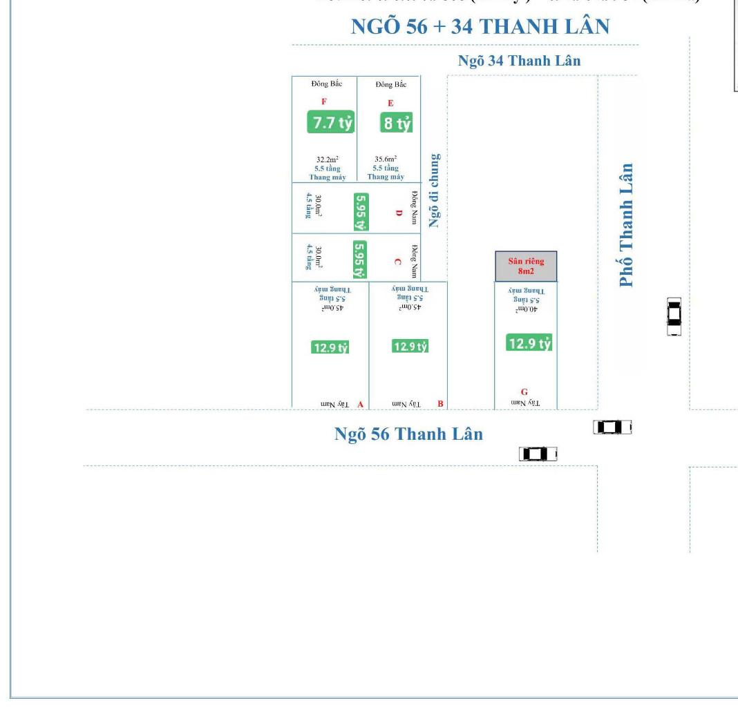Bán nhà thanh lân - diện tích 40m2 6 tầng - Ô tô tránh - giá 12,9 tỷ