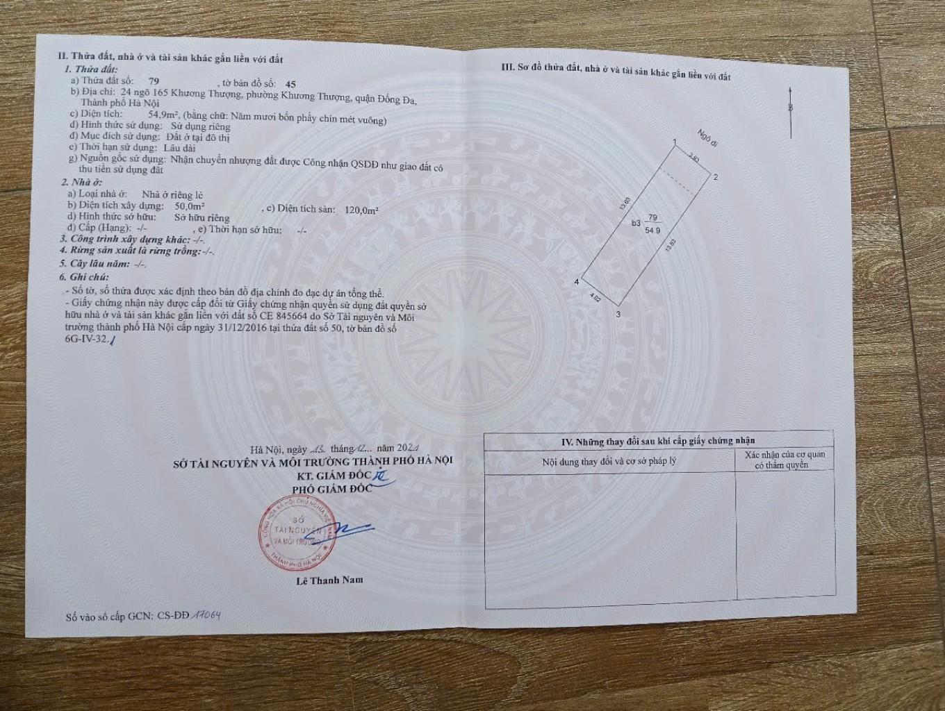 Bán nhà Khương Thượng - diện tích 55m2 4 tầng - Nhà dòng tiền cho thuê - giá 14,5 tỷ