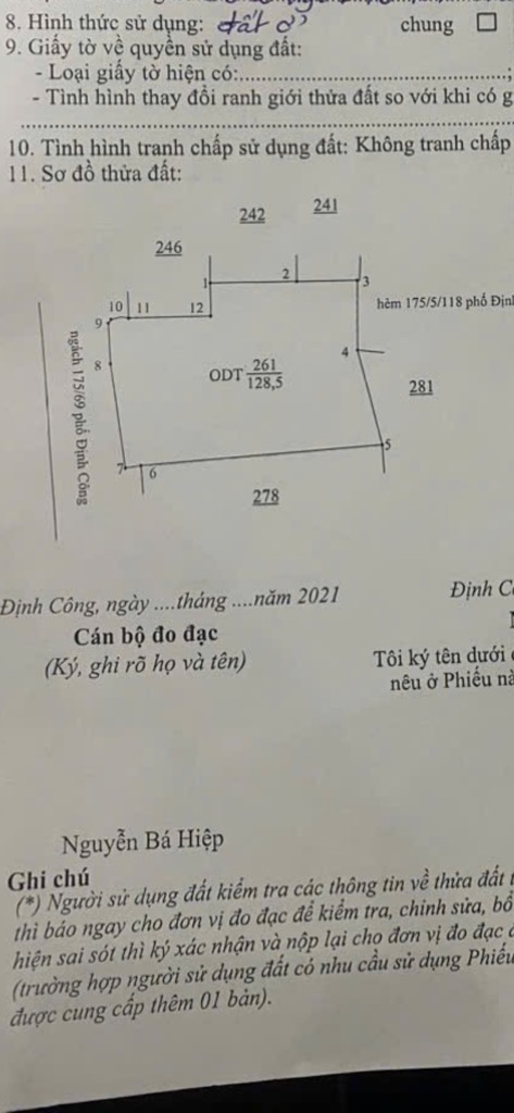 Bán nhà Định Công - diện tích 135m2 1 tầng - Ô tô đỗ cửa - giá 17 tỷ