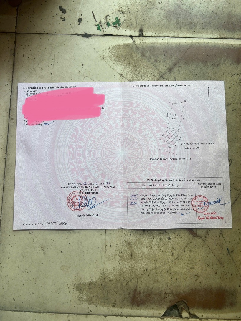 Bán nhà Lĩnh Nam - diện tích 90m2 3 tầng - ô tô tránh - giá 22,5 tỷ