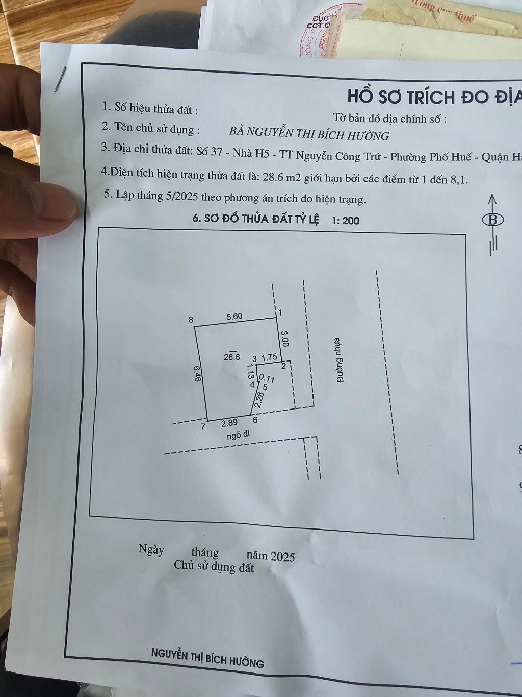 Bán nhà Nguyễn Công Trứ - diện tích 55m2 3 tầng - Tập thể VIP - giá 3,2 tỷ