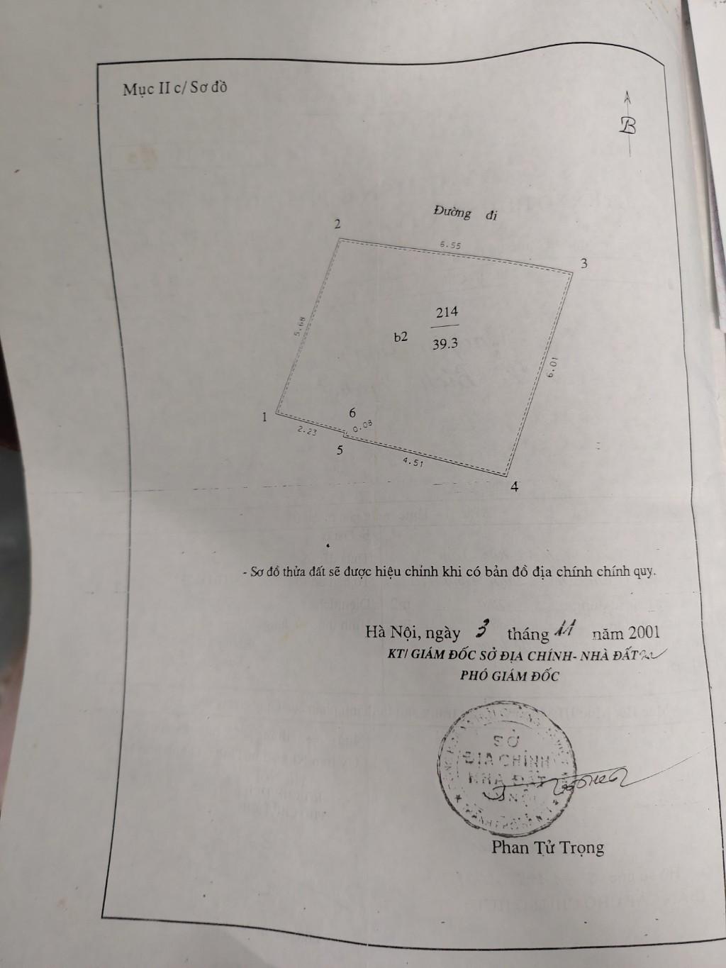 Bán nhà Đê La Thành - diện tích 39,3m2 3 tầng - Mặt tiền rộng, ba gác tránh - giá 7,7 tỷ