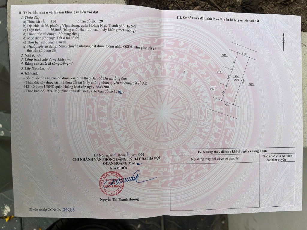 Bán nhà Vĩnh Hưng - diện tích 36m2 5 tầng - Ô TÔ CÁCH NHÀ 10M - THANG MÁY - giá 11,5 tỷ