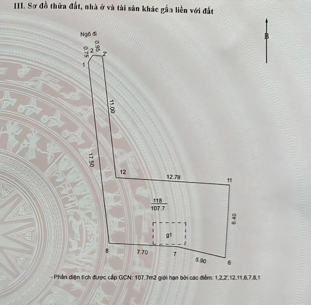 Bán nhà Bùi Xương Trạch - diện tích 108m2 1 tầng - Ngõ 1 thông tứ tung - giá 16,9 tỷ