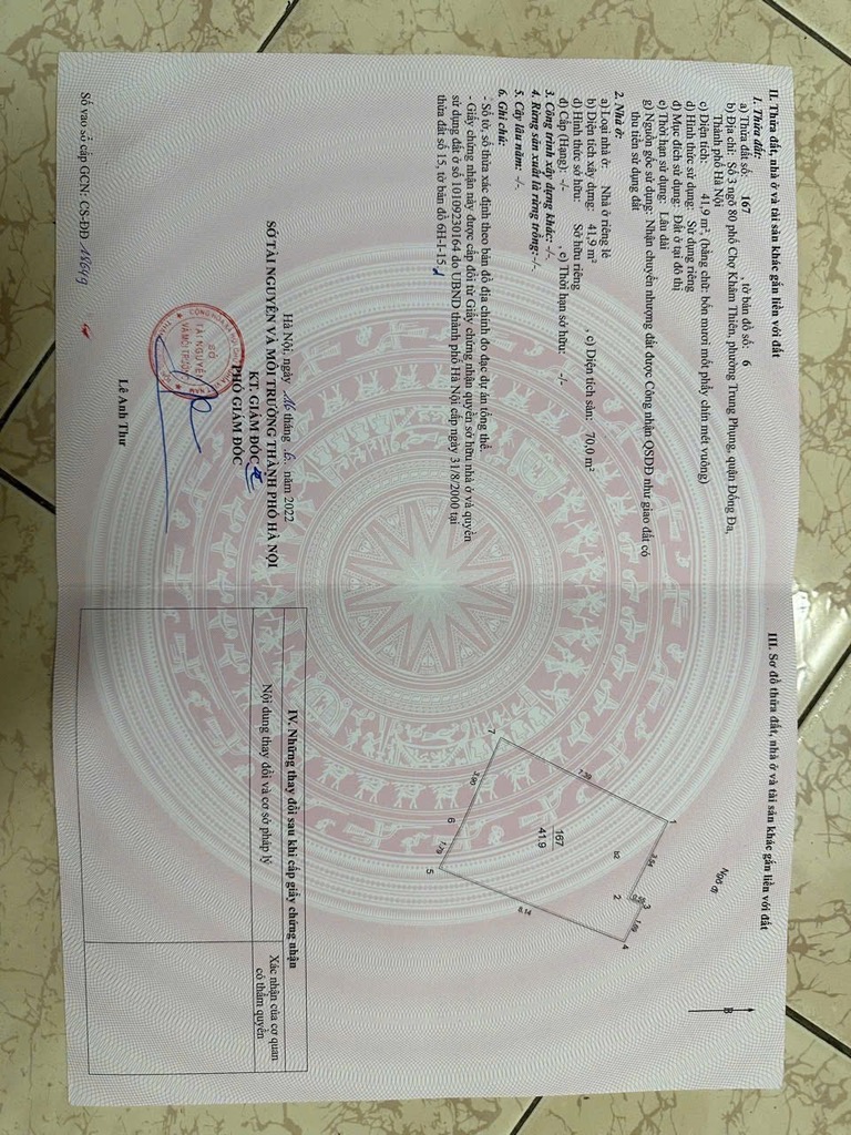 Bán nhà Ngõ Chợ Khâm Thiên - diện tích 42m2 5 tầng - Nhà đẹp như khách sạn - giá 13,9 tỷ