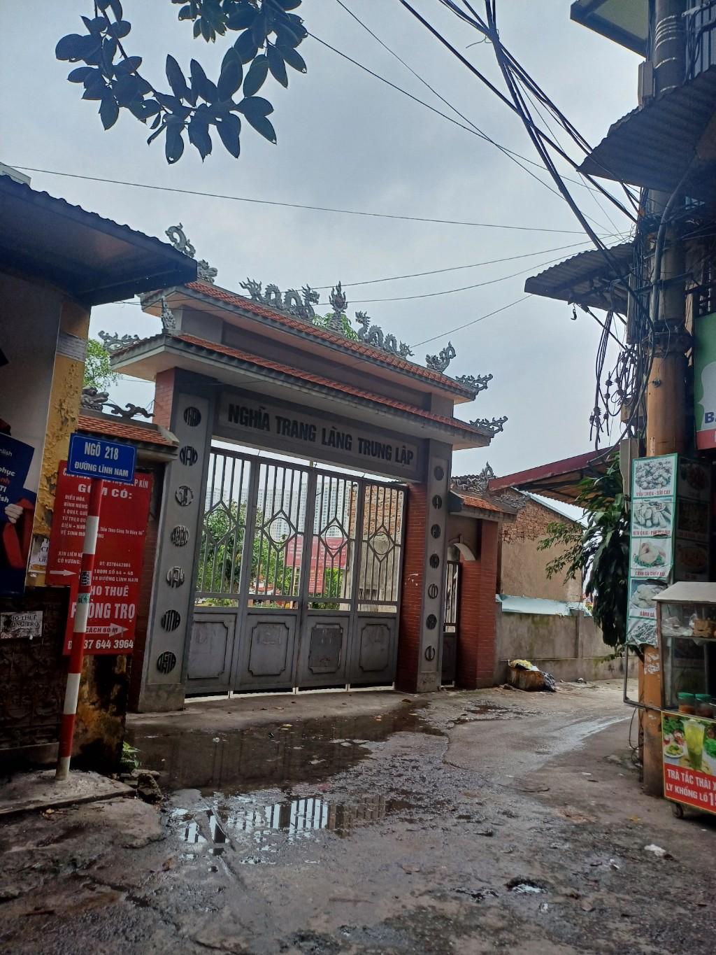 Bán nhà Lĩnh Nam - diện tích 56m2 1.5 tầng - ô tô qua nhà - giá 1,4 tỷ