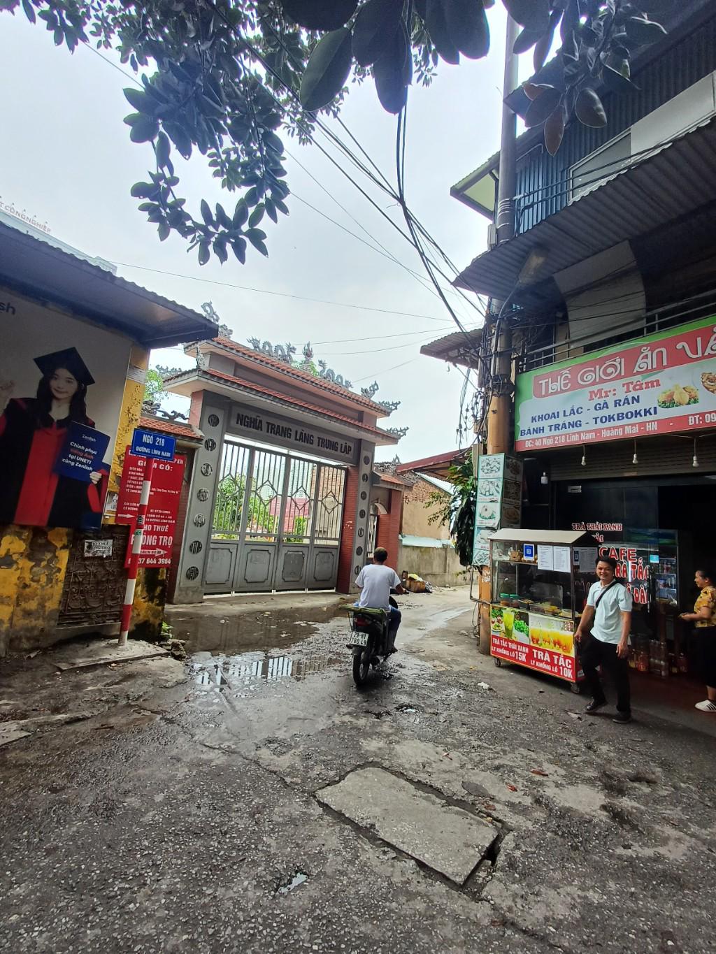 Bán nhà Lĩnh Nam - diện tích 56m2 1.5 tầng - ô tô qua nhà - giá 1,4 tỷ