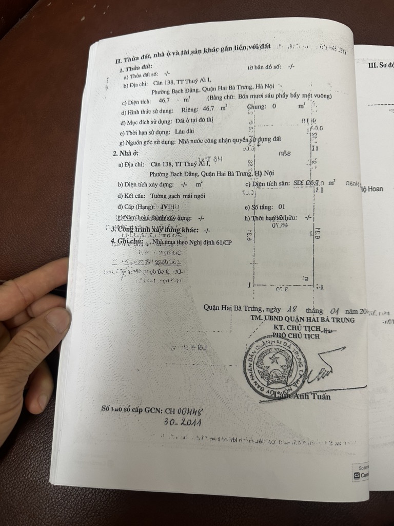 Bán nhà Nguyễn Cao - 47m2 x 2 tầng - mặt tiền 3.7m - cách ô tô 10m - giá 7,5 tỷ