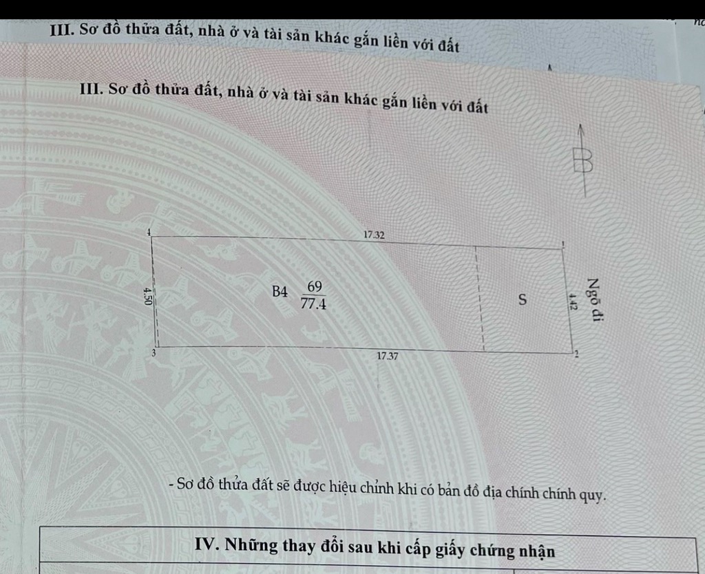 Bán nhà Đường Láng - diện tích 77m2 4 tầng - Gần phố - giá 18 tỷ