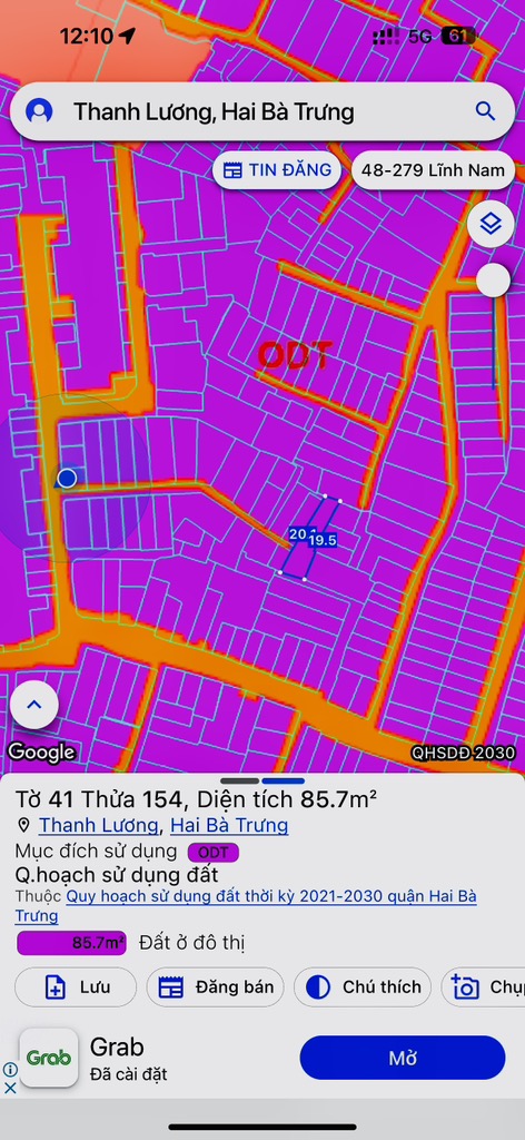 Bán nhà Kim Ngưu - diện tích 74m2 3 tầng - Gần ô tô - giá 13,6 tỷ