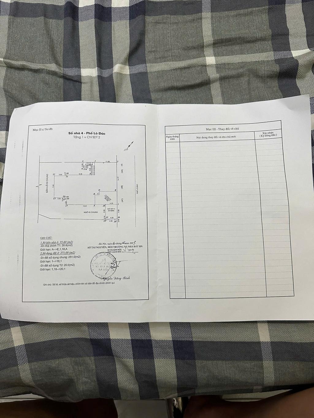 Bán nhà Lò Đúc - diện tích 35.6m2 1 tầng - MẶT PHỐ - KINH DOANH ĐỈNH - giá 12 tỷ