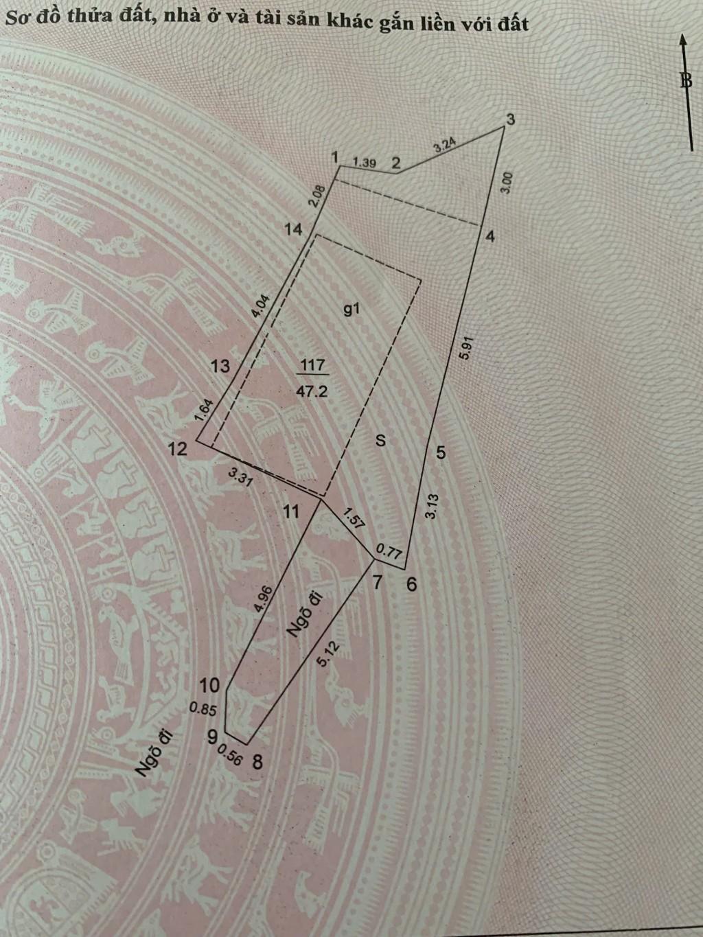 Bán nhà Thổ Quan - diện tích 47m2 5 tầng - Thang máy - giá 9,8 tỷ