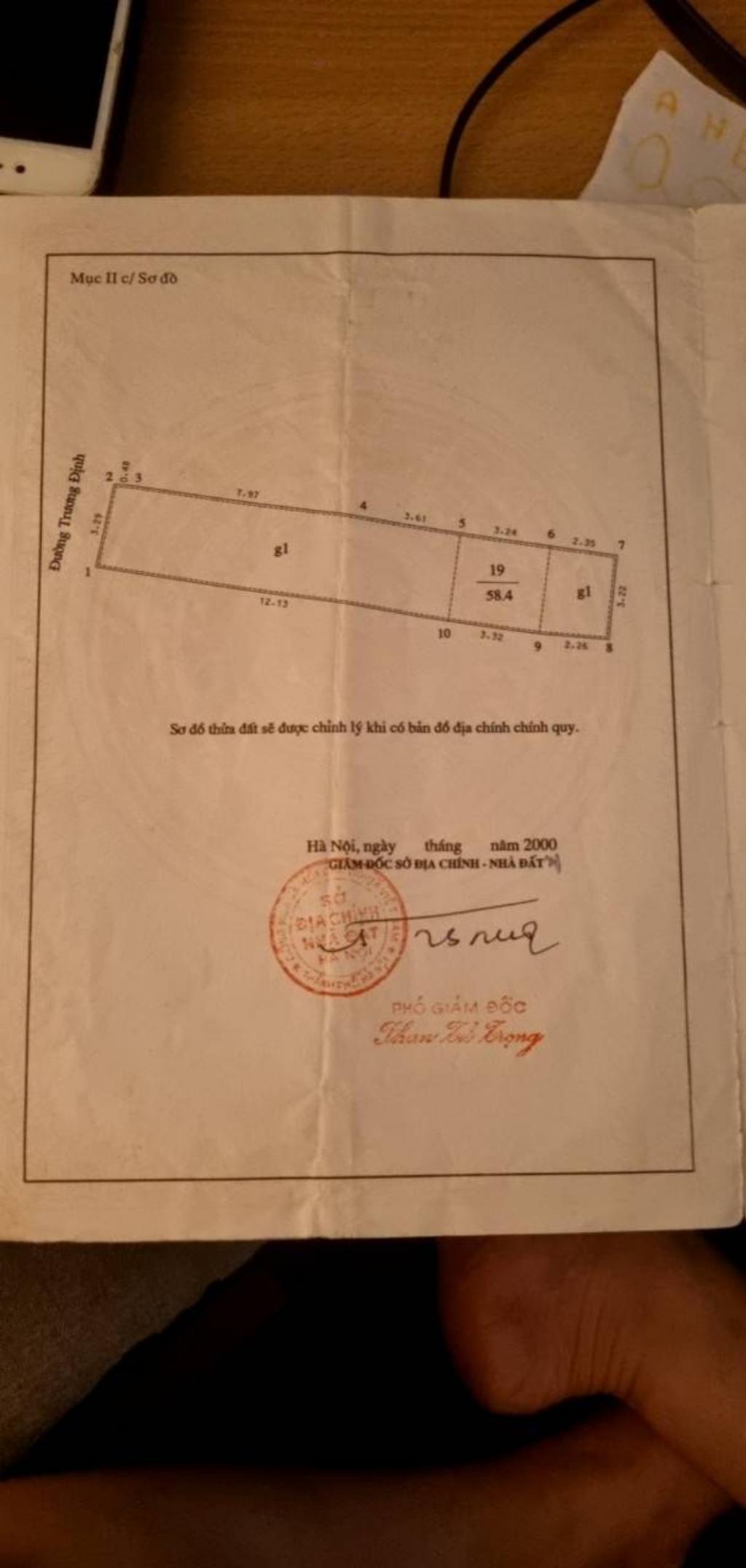 Bán nhà Trương Định - diện tích 58.4m2 3 tầng - Nhà mặt phố lớn, đường hai chiều - giá 13 tỷ