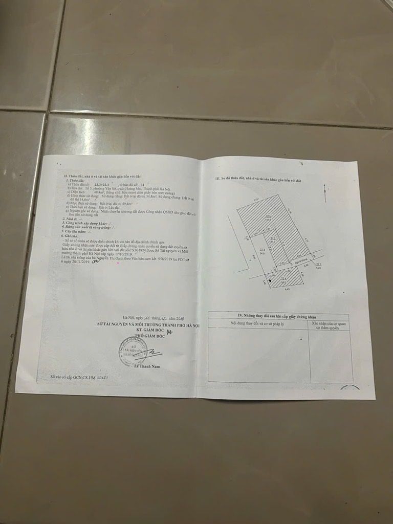 Bán nhà Yên Duyên - diện tích 68m2 5 tầng - Ô TÔ ĐỖ CỔNG - giá 15 tỷ