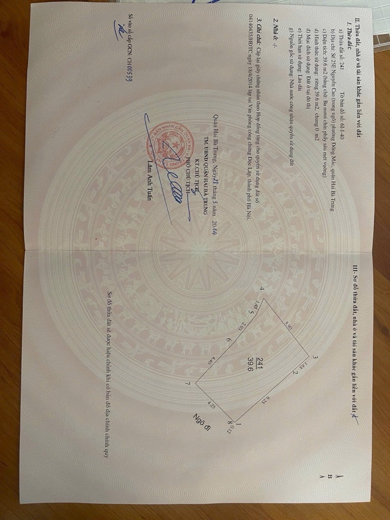 Bán nhà Nguyễn Cao - diện tích 57m2 5 tầng - Lô góc, gần phố - giá 13,2 tỷ