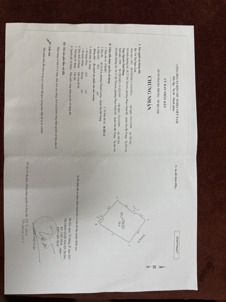 Bán nhà Đê Trần Khát Chân - diện tích 37m2 4 tầng - MẶT PHỐ - PHÂN KHÚC HIẾM - giá 14,8 tỷ