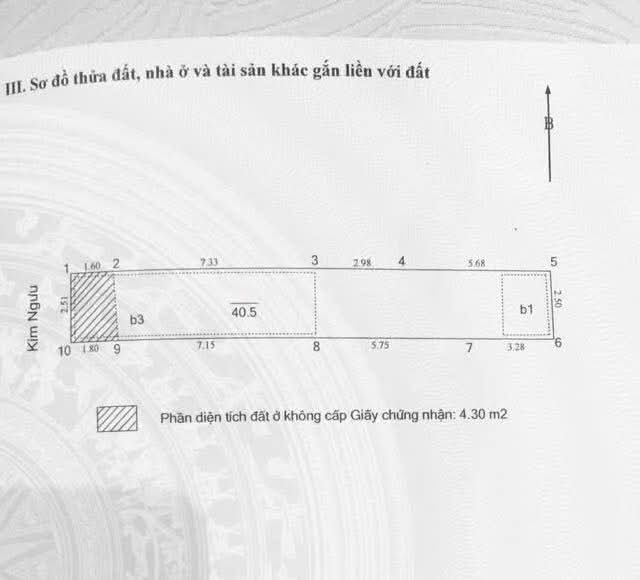 Bán nhà Kim Ngưu - diện tích 40.5m2 4 tầng - Mặt phố kinh doanh sầm uất - giá 15,8 tỷ