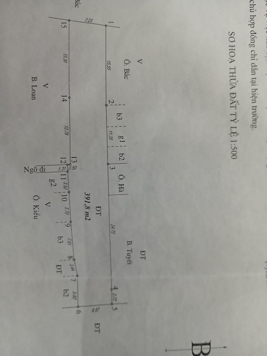 Bán nhà Thúy Lĩnh - diện tích 384,5m2 1 tầng - gần ô tô - giá 7,5 tỷ
