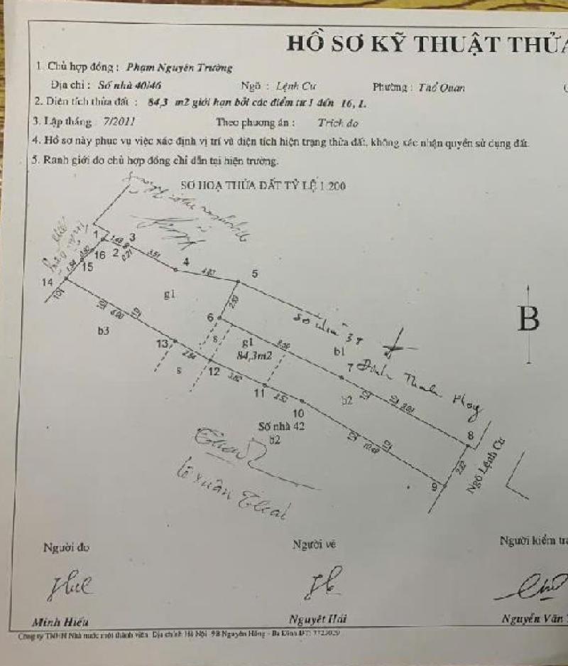 Bán nhà Lệnh Cư - diện tích 85m2 1 tầng - Nhà rộng thênh thang - giá 7,2 tỷ
