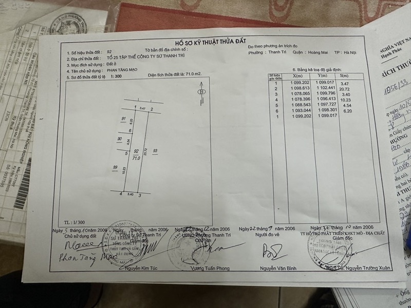 Bán nhà Nguyễn Khoái - diện tích 71m2 1 tầng - Ngõ trước 3m, cách 3 bước chân ra mặt ô tô tránh - giá 5,4 tỷ