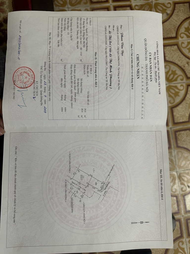 Bán nhà Văn Hương - diện tích 36m2 4 tầng - Lô góc 2 thoáng - giá 8,75 tỷ