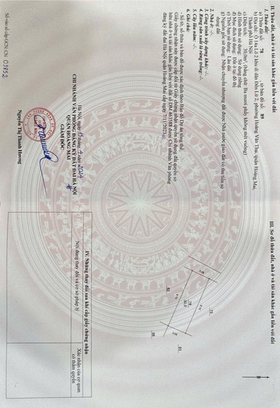 Bán nhà Đền Lừ 2 - diện tích 30m2 5 tầng - Ô TÔ TRÁNH - giá 15 tỷ