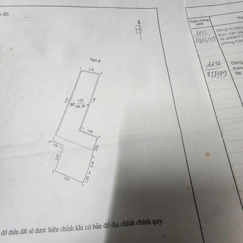 Bán nhà Khương Thượng - diện tích 48.3m2 2 tầng - Ngõ thông, kinh doanh - giá 9,8 tỷ