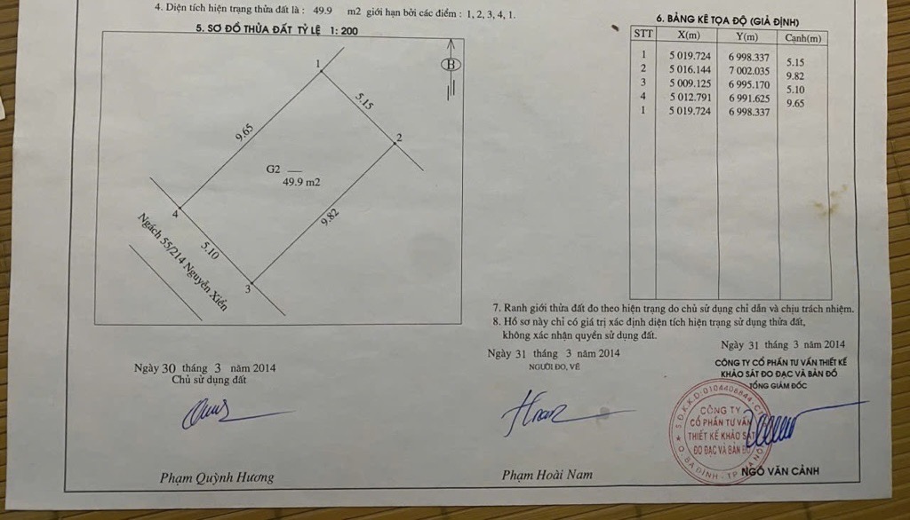 Bán nhà Nguyễn Xiển - diện tích 50m2 3 tầng - ô tô tránh - giá 5 tỷ