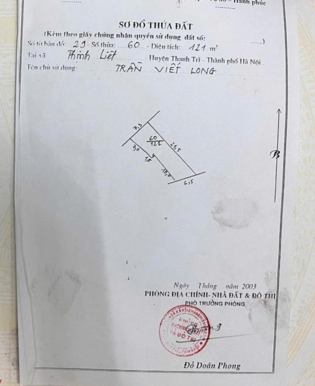 Bán nhà Nguyễn Chính - diện tích 121m2 2 tầng - Ngõ thông xe 3 gác - giá 19,5 tỷ