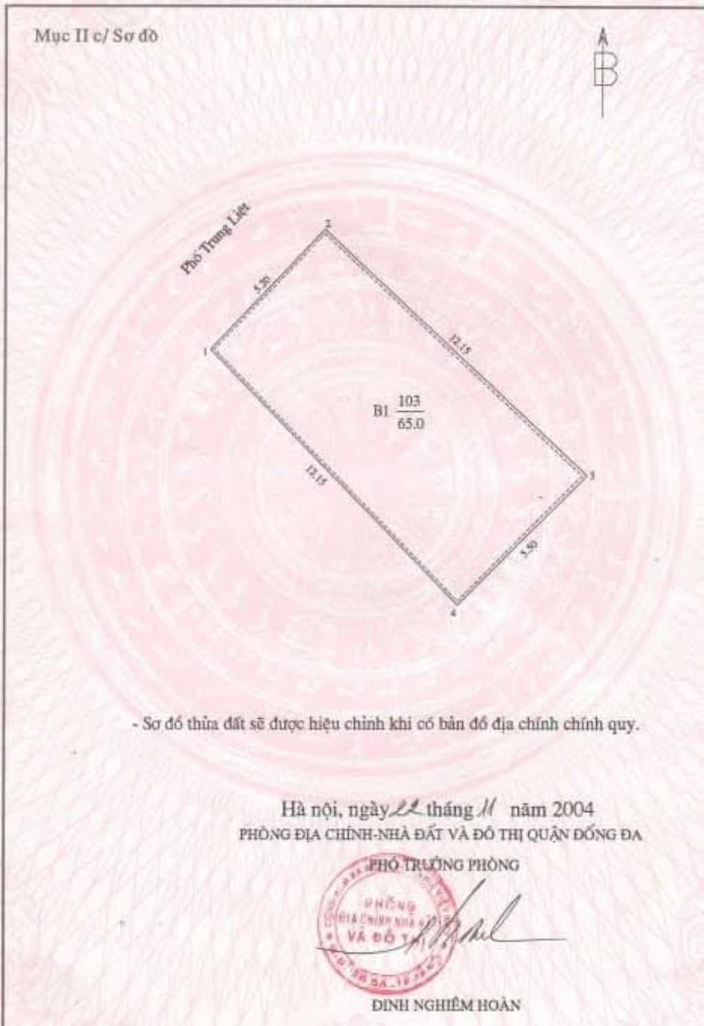 Bán nhà Trung Liệt - diện tích 65m2 4 tầng - Mặt phố kinh doanh sầm uất - giá 20 tỷ