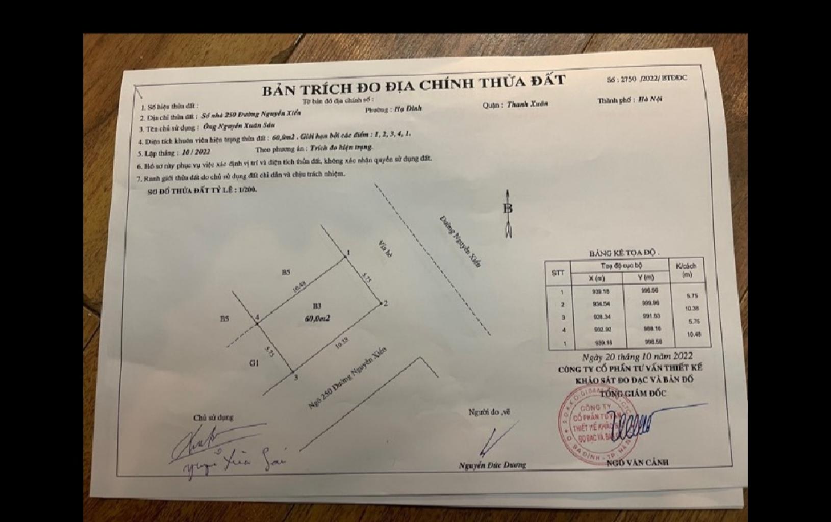 Bán nhà Nguyễn Xiển - diện tích 60m2 3 tầng - Mặt phố - giá 12,99 tỷ