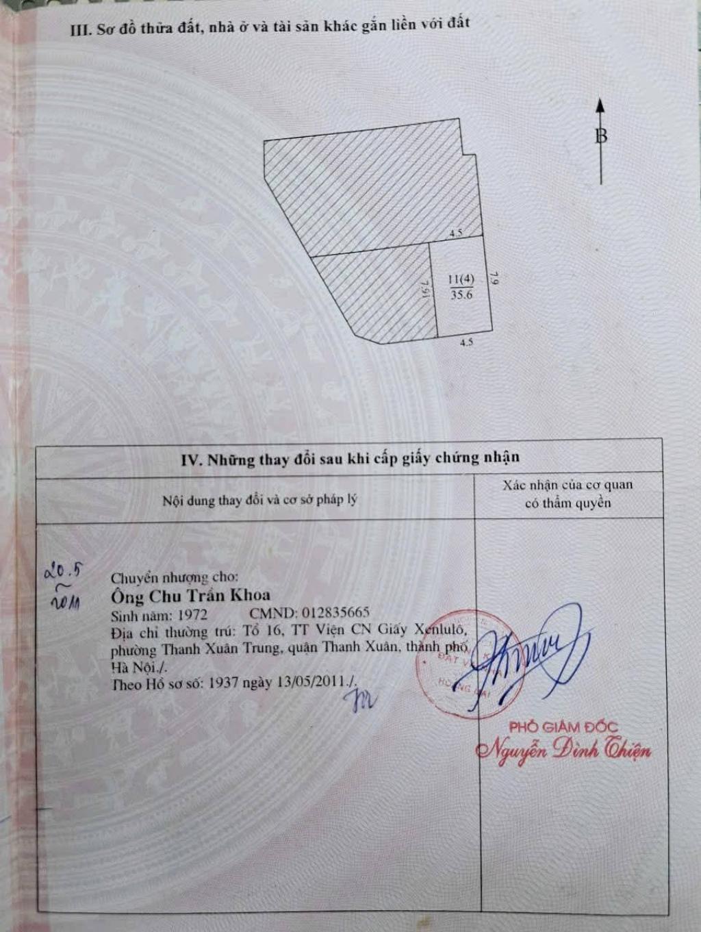 Bán nhà Kim Giang - diện tích 35.6m2 3 tầng - ô tô đỗ cửa - giá 6,4 tỷ