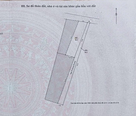 Bán nhà Thuý Lĩnh - diện tích 60m2 1 tầng - ô tô - giá 9,6 tỷ