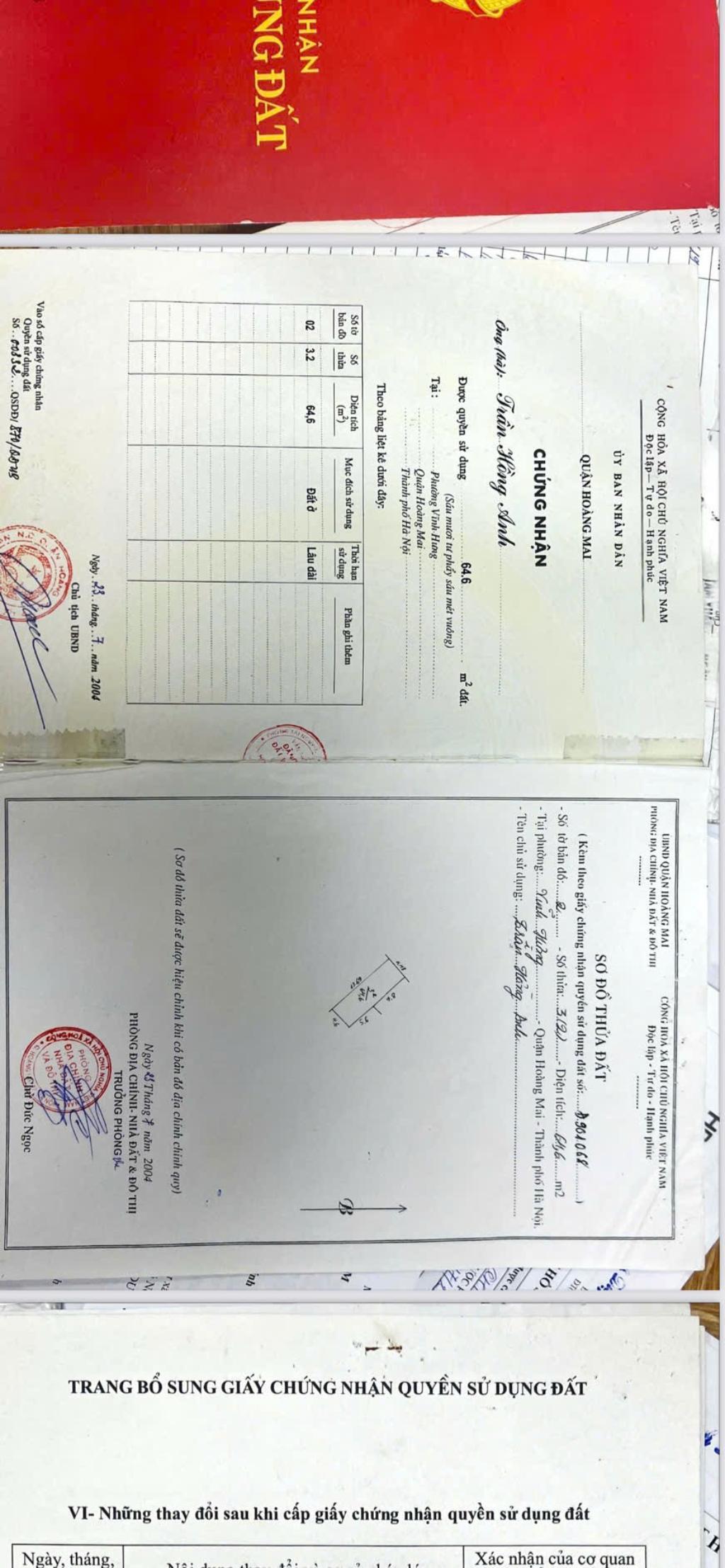 Bán nhà Nguyễn Khoái - diện tích 64,6m2 3 tầng - ô tô - giá 13 tỷ