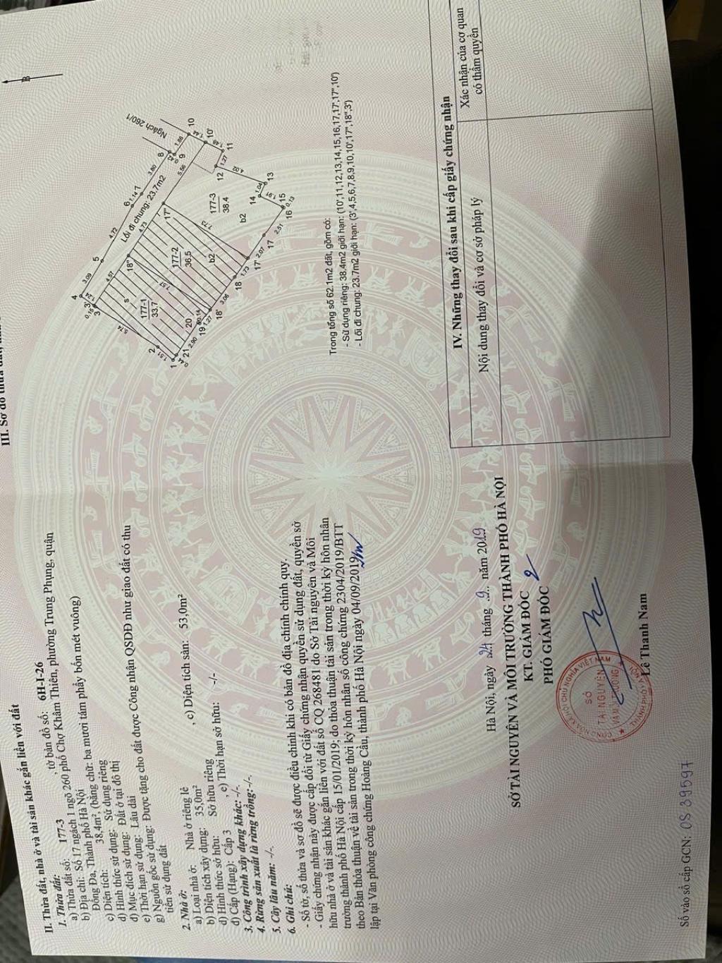 Bán nhà Chợ Khâm Thiên - diện tích 38,4m2 4 tầng - Nhà đẹp 3 thoáng - giá 8,2 tỷ