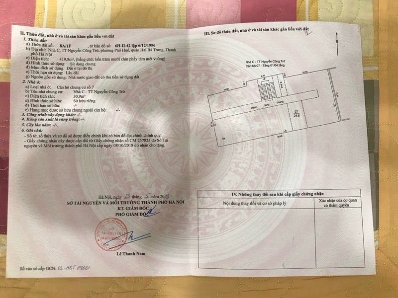 Bán nhà Nguyễn Công Trứ - diện tích 75m2 1 tầng - ô tô đỗ cửa - giá 6 tỷ