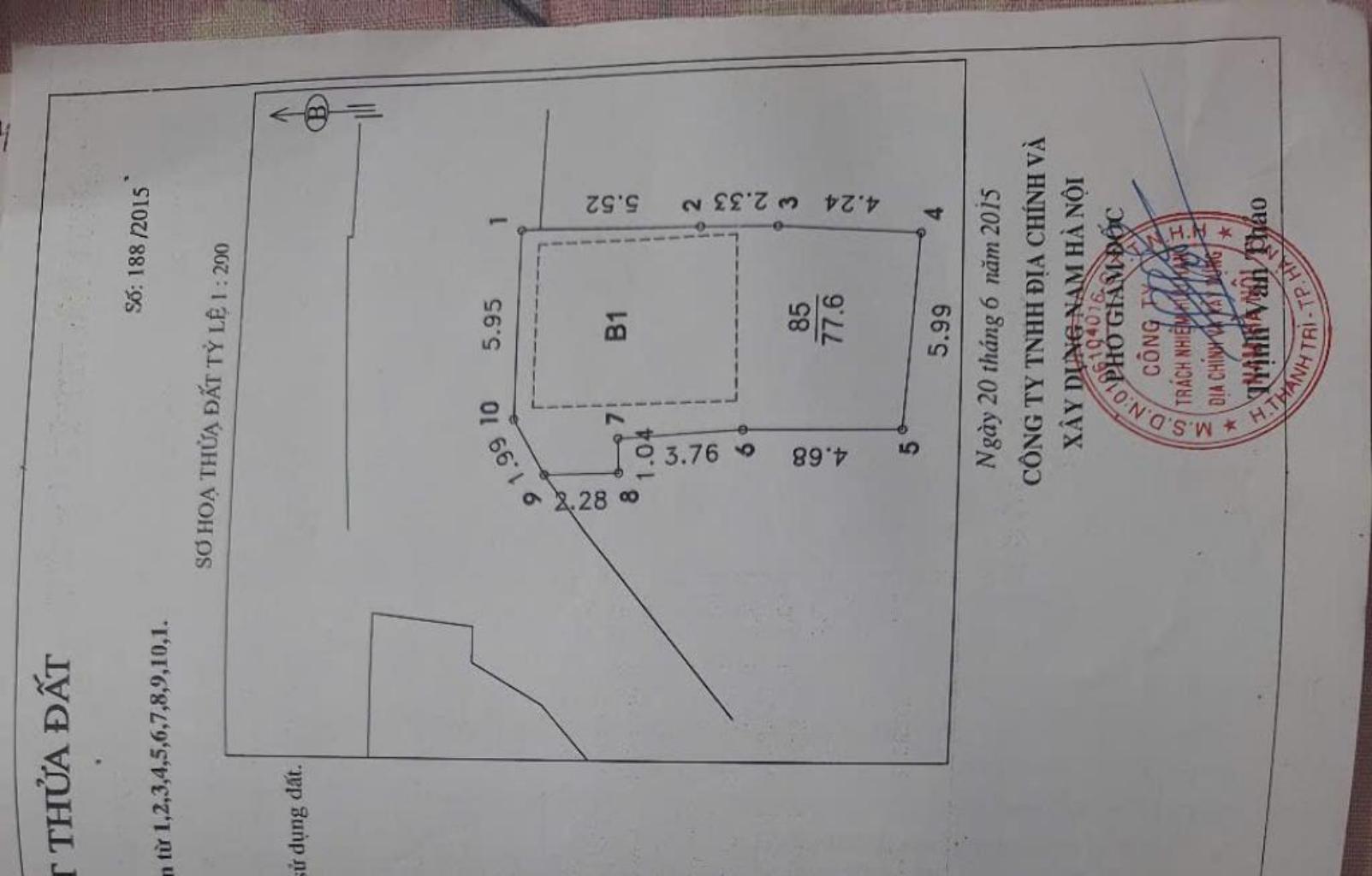 Bán nhà Tân Mai - diện tích 78m2 1 tầng - ngõ ô tô tránh - giá 11,7 tỷ