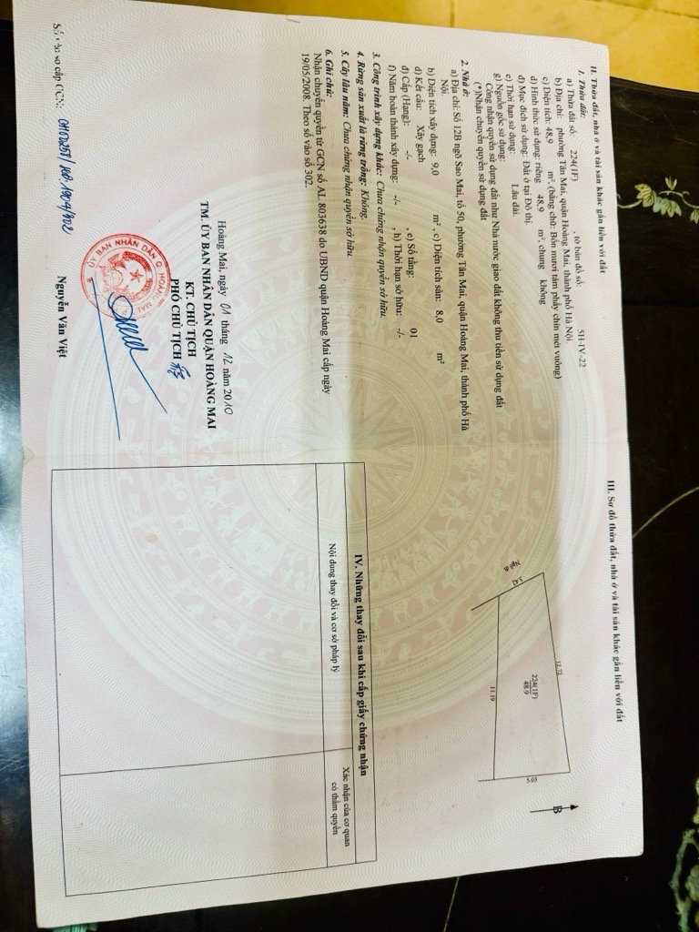 Bán nhà Tân Mai - diện tích 49m2 4 tầng - Lô góc, 2 thoáng - giá 9,9 tỷ