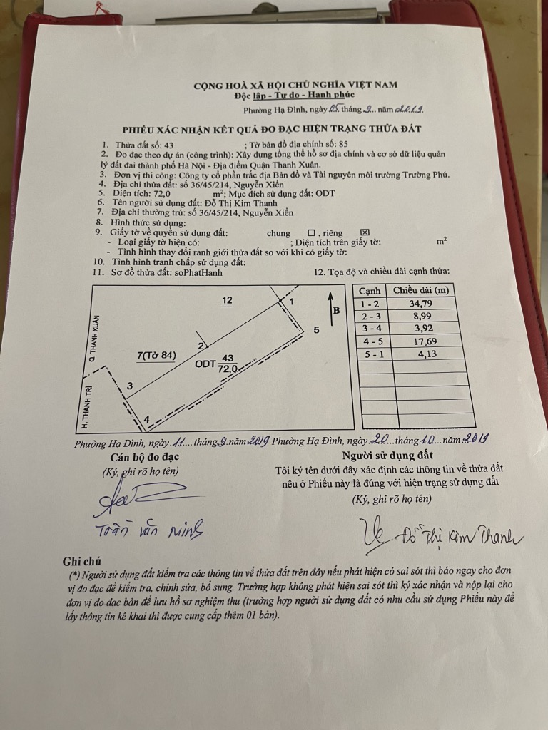 Bán nhà Nguyễn Xiển - diện tích 72m2 3 tầng - Ô tô tránh - giá 8,6 tỷ